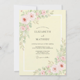 Invitation Mariage Fleur de Teint de Beurre