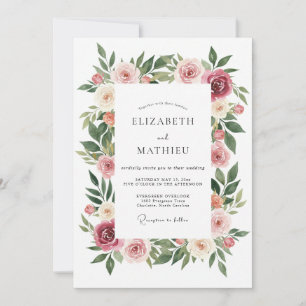 Invitation Mariage Fleur délicate de Bourgogne