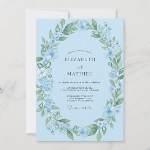 Invitation Mariage Fleur des Champs Azur