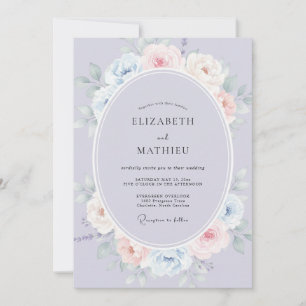 Invitation Mariage Fleur Éthérée de Lavande