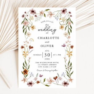 Invitation Mariage fleur sauvage