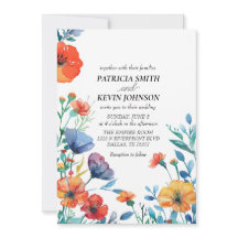 Mariage Fleur sauvage aquarelle