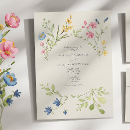 Invitation Mariage Fleur sauvage Boho