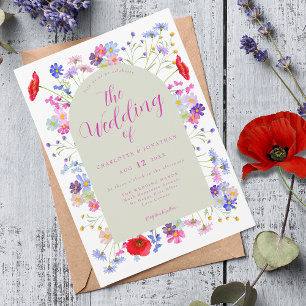 Invitation Mariage Fleur sauvage Boho
