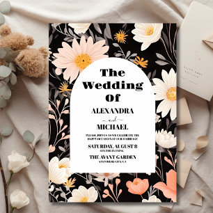 Invitation Mariage Fleur sauvage Elegant Boho