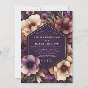 Invitation Mariage Fleurie Enchantée de Prune