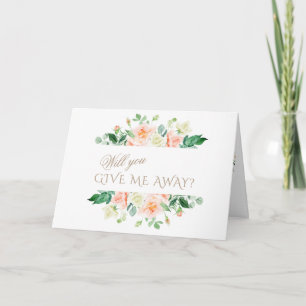 Invitation Mariage Fleurs Blanches Rose Élégant