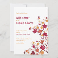 Mariage Fleurs Feuilles Bourgeons Séchés d'Érable