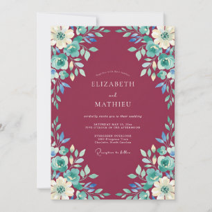 Invitation Mariage Floraison Artistique Bourgogne