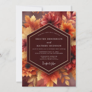 Invitation Mariage Floraison Automnale Bourgogne