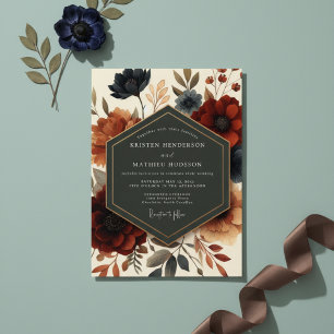 Invitation Mariage Floraison Crépuscule Bourgogne