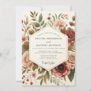 Invitation Mariage Floraison de Bourgogne