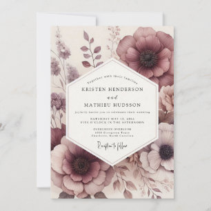 Invitation Mariage Floraison Fleurie de Prunier