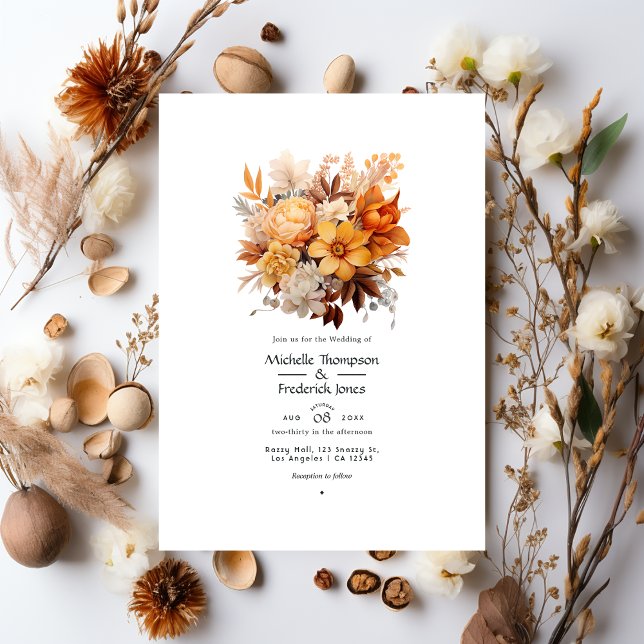 Invitation Mariage floral (Créateur téléchargé)