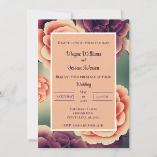 Invitation Mariage floral