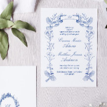 Mariage Floral bleu