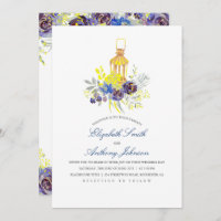 Mariage Floral bleu et jaune
