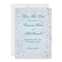 Mariage Floral Bleu Romantique Enregistrer La Cart