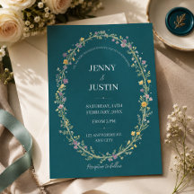 Mariage Floral Bleu Vert