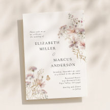 Mariage Floral Bohème Fleur Sauvage Rose