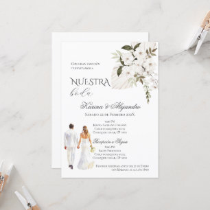 Invitation Mariage Floral Boho espagnol