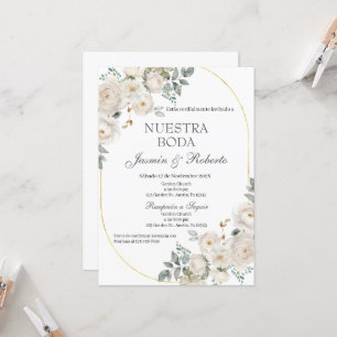 Invitation Mariage Floral Boho espagnol
