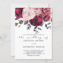 mariage floral bordeaux et roux