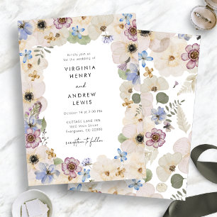 Invitation Mariage Floral Botanique Moderne