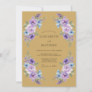 Invitation Mariage Floral Caprice de Lavande