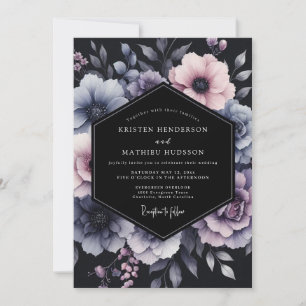 Invitation Mariage Floral Chiaroscuro Wisteria