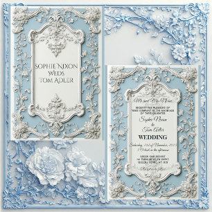 Invitation Mariage Floral Chic Shabby Campagne Français Rusti