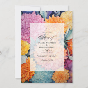 Invitation Mariage Floral Citron