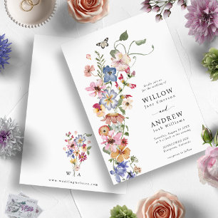 Invitation Mariage Floral Coloré