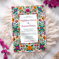 Mariage Floral Coloré Fiesta Mexicaine Broderie