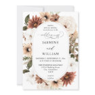 Mariage floral de Boho neutre rustique