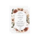 Mariage floral de Boho neutre rustique