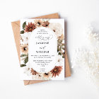 Mariage floral de Boho neutre rustique