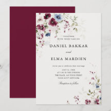 Mariage floral de Bourgogne moderne