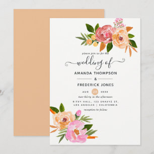 Invitation Mariage Floral de Printemps