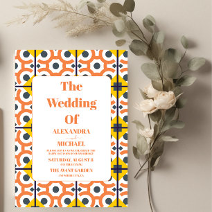 Invitation Mariage Floral Fiesta Folkart mexicain