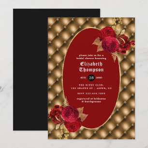 Invitation Mariage Floral Gothique