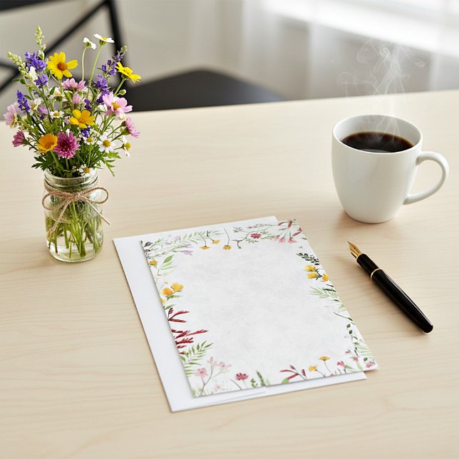 Invitation Mariage floral jardin budget vierge  (Créateur téléchargé)
