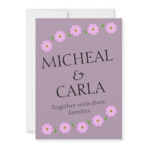 Mariage floral minimal