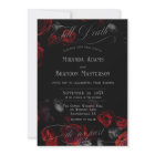 Mariage floral noir et rouge sur mesure