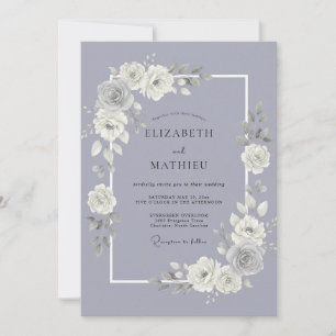 Invitation Mariage Floral Radiant Lavande