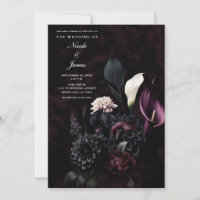 Mariage floral romantique Moody foncé