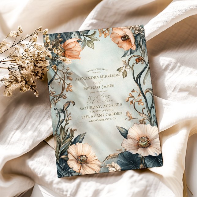 Invitation Mariage Floral Royal victorien (Créateur téléchargé)