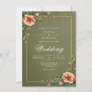 Invitation Mariage floral verdoyant