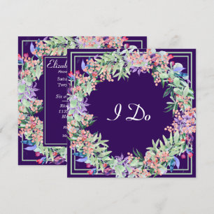 Invitation Mariage Floral Wreath