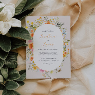 Invitation Mariage Florales Romantiques de la Saint-Jean d'Ét